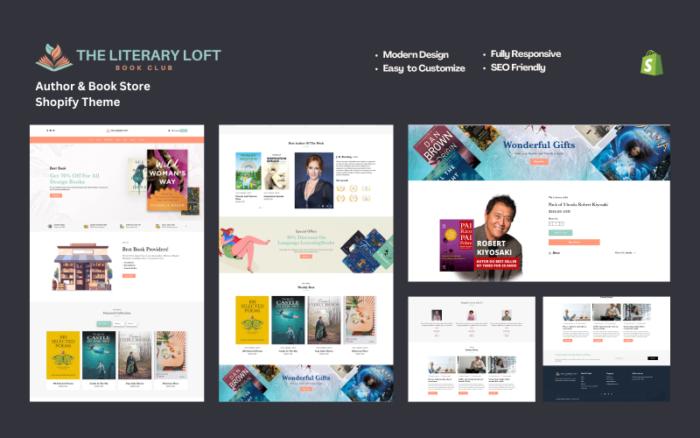 The Literary Loft - Authors & Book Store Shopify Theme