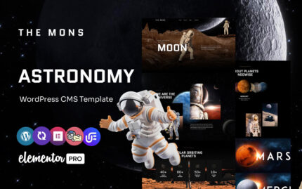 The mons - Astronomy Multipurpose WordPress Elementor Theme WordPress Theme