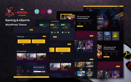 The Ninja Gaming - Gaming & eSports Theme WordPress Theme