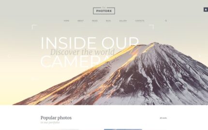 The Photorx - Photo Studio Clean Functional Joomla Template