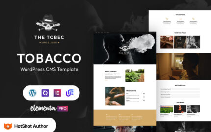 The Tobec - Cigars And Tobacco WordPress Theme