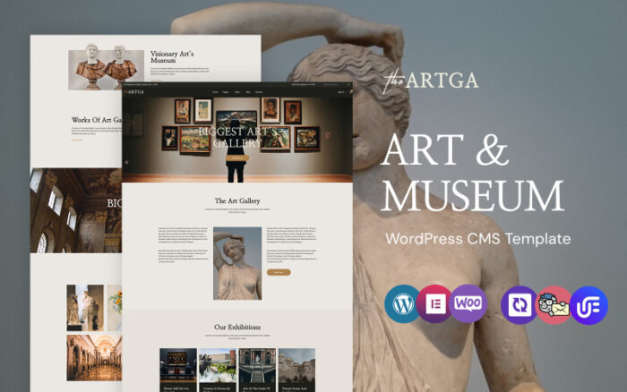 Theartga - Art Gallery And Museum WordPress Elementor Theme WordPress Theme