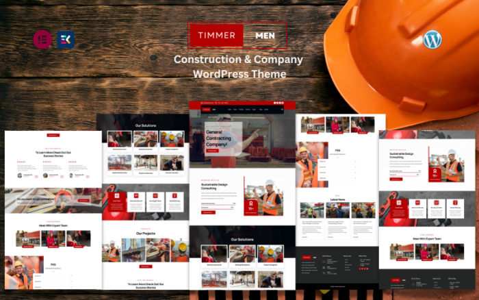 Timmer Men - Construction and Company WordPress Theme