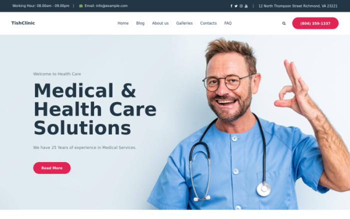 TishClinic - Medical Clinic WordPress Theme