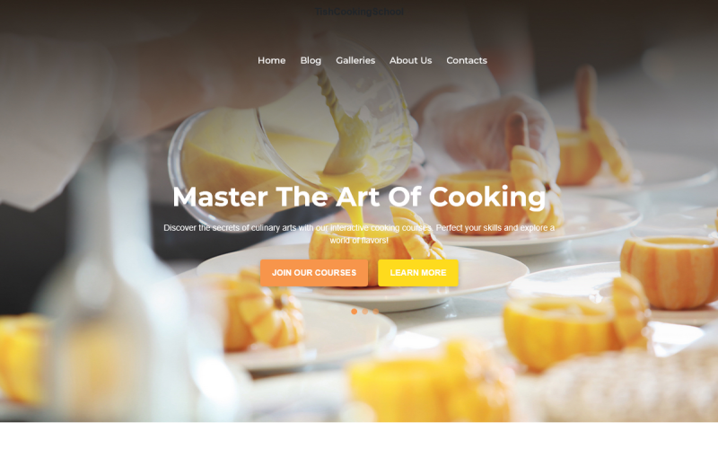 TishCookingSchool - Cooking School WordPress Theme