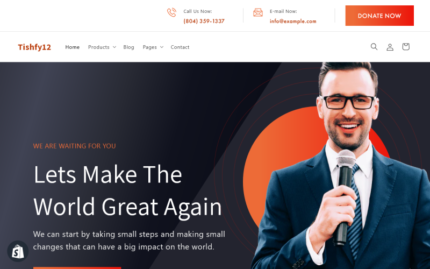 Tishfy12 - Politics Shopify 2.0 theme Shopify Theme