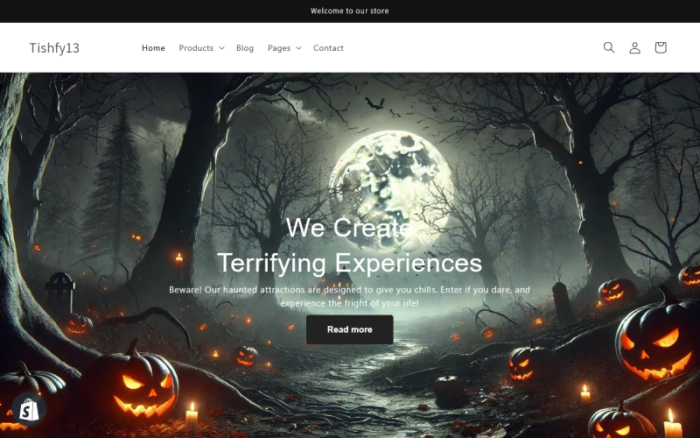 Tishfy13 - Halloween Shopify 2.0 theme Shopify Theme