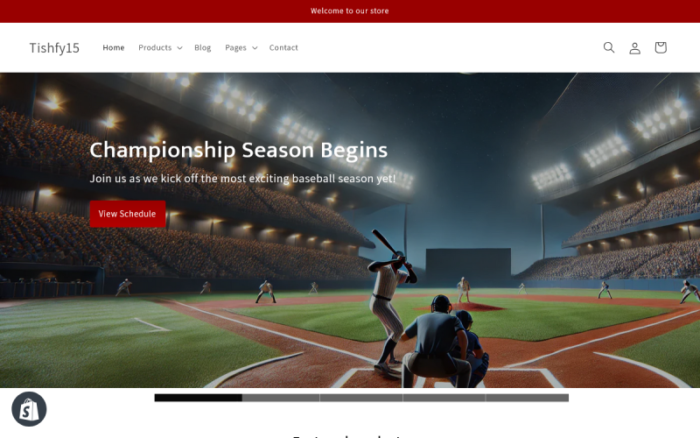 Tishfy15 – Baseball Shopify 2.0 Theme Shopify Theme