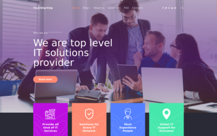 TishStartUp - StartUp and Company WordPress Theme