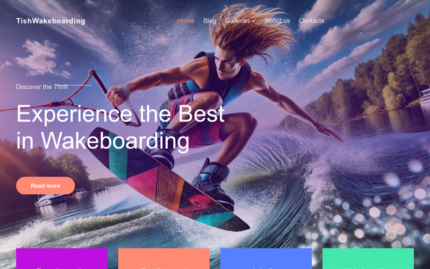 TishWakeboarding - Wakeboarding WordPress Theme