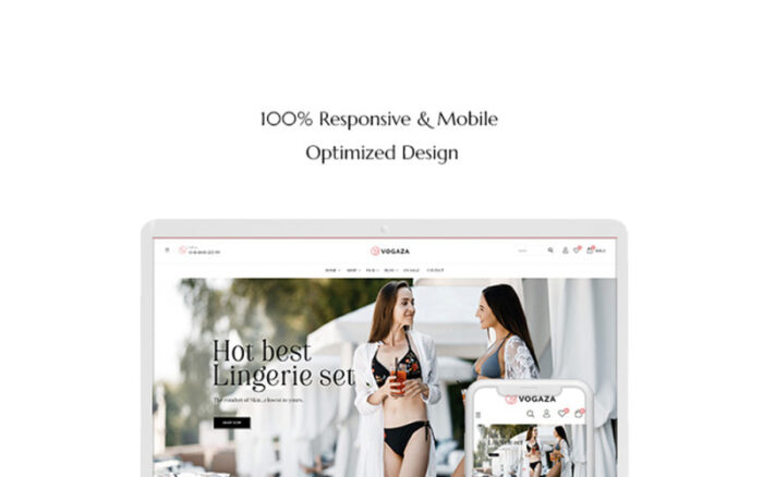 TMVogaza - Swimwear & Lingerie Fashion Prestashop Theme PrestaShop Theme