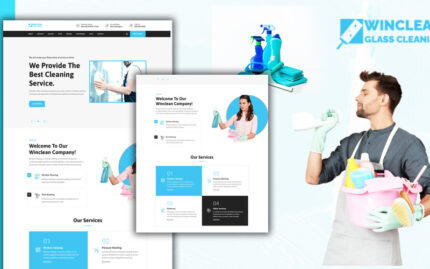 Tomaar-Winclean Cleaning Services Landing Page WordPress Theme