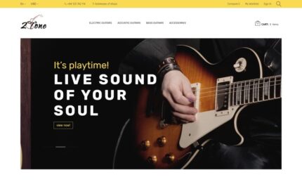 2Tone - Guitar Store PrestaShop Theme