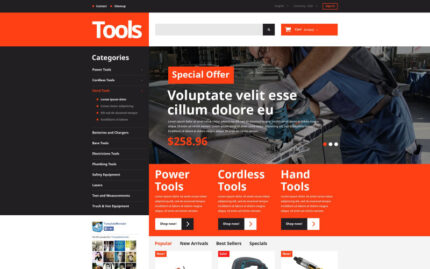 Tools and Supplies PrestaShop Theme