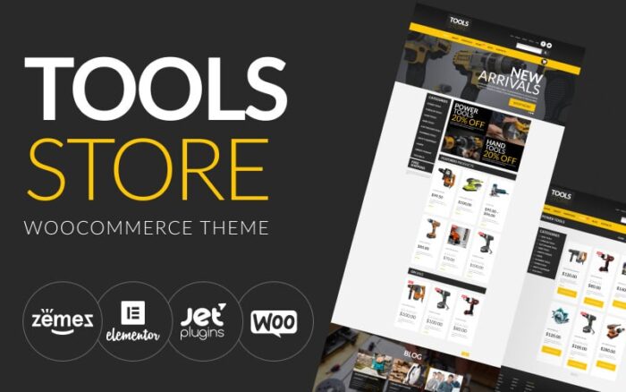 Tools Online Store WooCommerce Theme