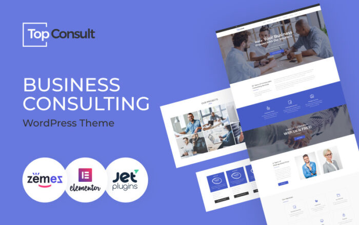 TopConsult - Business Consulting WordPress theme WordPress Theme