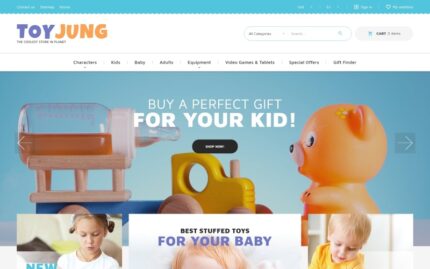 ToyJung - Plaything Store Bootstrap Ecommerce Clean PrestaShop Theme