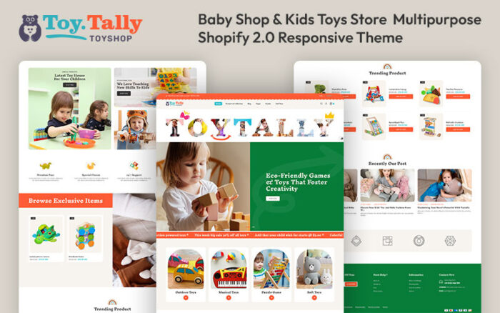 Toytally - Kids Toys & Baby Fashion Shop Multipurpose Shopify 2.0 Responsive Theme Shopify Theme