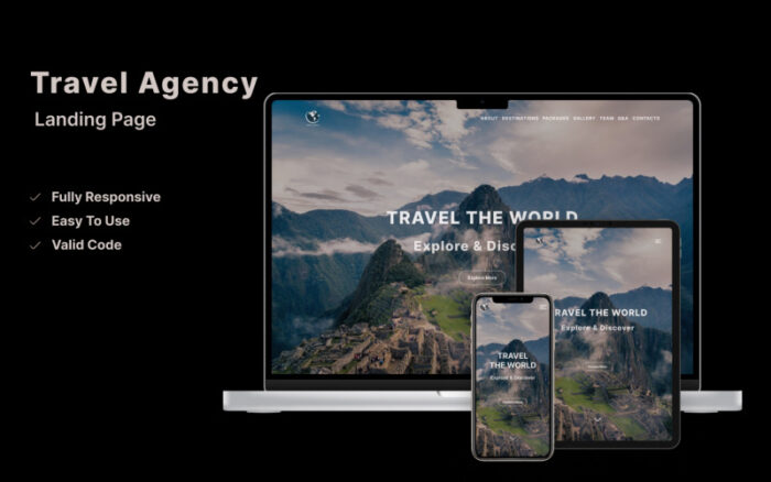 Travel Agency - Landing Page Template