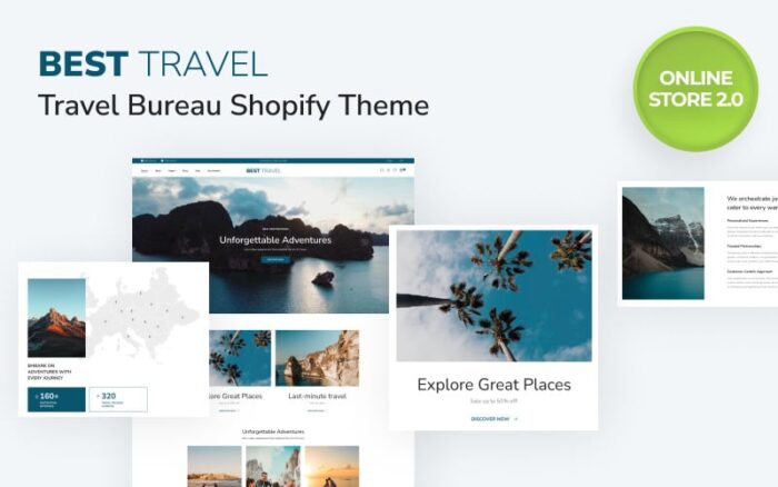 Travel Bureau eCommerce Shopify Online Store 2.0 Theme Shopify Theme