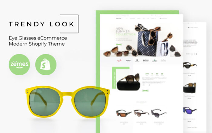 Trendy Look - Eye Glasses eCommerce Modern Shopify Theme