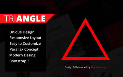 Triangle Single Page HTML Template Website Template