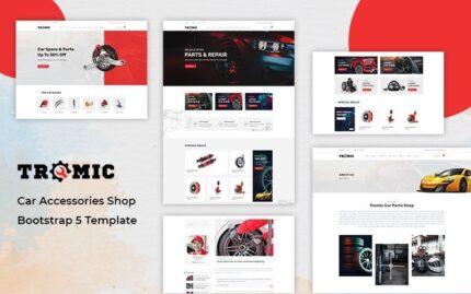 Tromic - Car Accessories Shop Bootstrap 5 Website Template