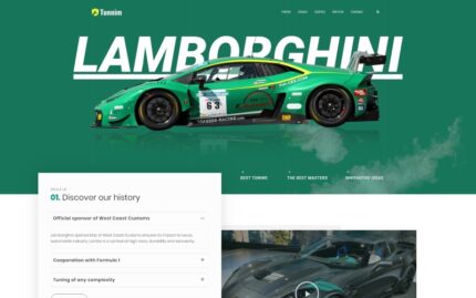 Tunnim - Car Tuning WordPress Elementor Theme WordPress Theme