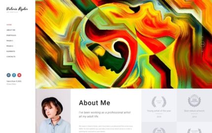 Valerie Ryler - Artist Portfolio Responsive HTML5 Website Template