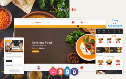 Vegelite - Food OpenCart Template