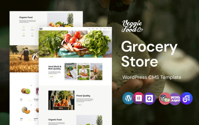 Veggiefood - Vegetable and Grocery Store WordPress Elementor Theme WordPress Theme