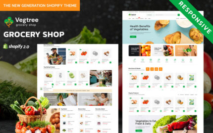 Vegtree - Organic Vegetables And Grocery Store Shopify 2.0 Responsive Theme Shopify Theme