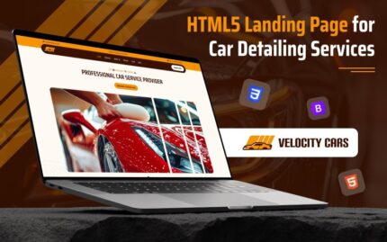 Velocity Cars - Premium HTML5 Landing Page for Car Detailing Landing Page Template