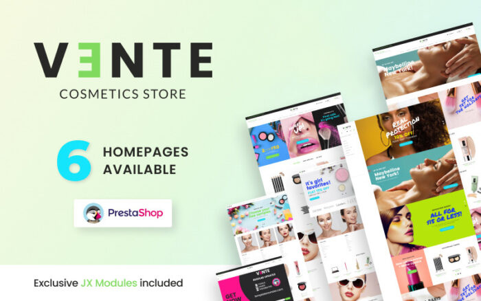 Vente - Cosmetics Store Clean Bootstrap Ecommerce PrestaShop Theme