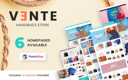 Vente - Handbag Store Clean Bootstrap Ecommerce PrestaShop Theme