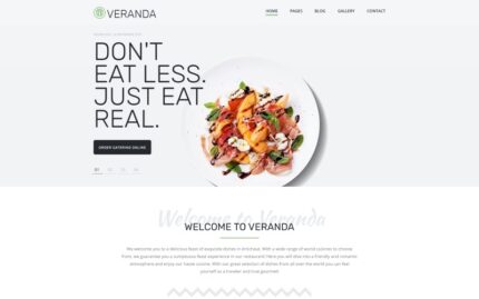 Veranda - Cafe and Restaurant Multipage Elegant Joomla Template