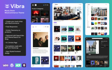 VIBRA - Music Store WooCommerce Theme