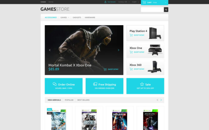 Video Games PrestaShop Theme