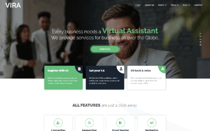 VIRA Website HTML Template Website Template