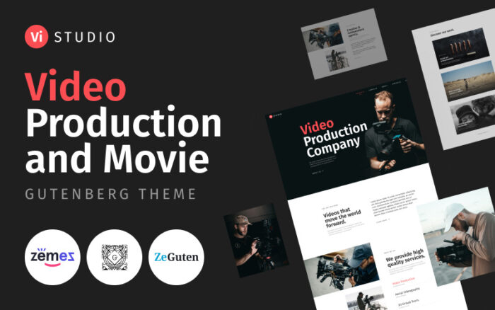 Vistudio - Video Production and Movie WordPress Theme