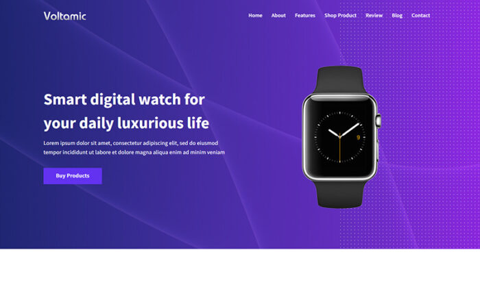 Voltamic - Product Landing Page Template