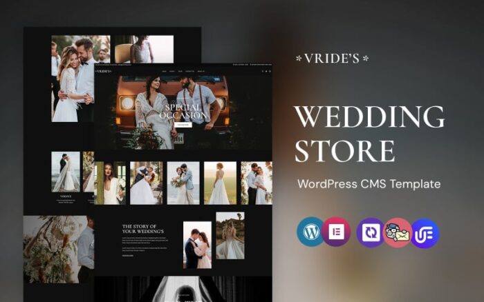 Vrides - Wedding Studio WordPress Elementor Theme WordPress Theme