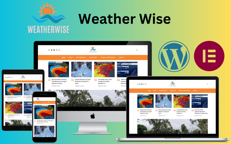 Weather Wise - Weather Forecast Blog WordPress Theme