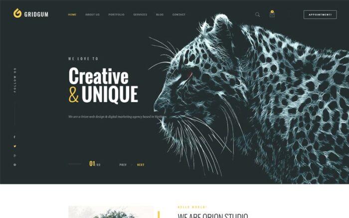 Web Studio - HTML Bootstrap Website Template