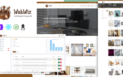 WebWiz – All-in-One Web Management Platform with Node.js and React Admin Template