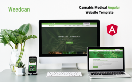 Weedcan - Cannabis Medical Angular Website Template