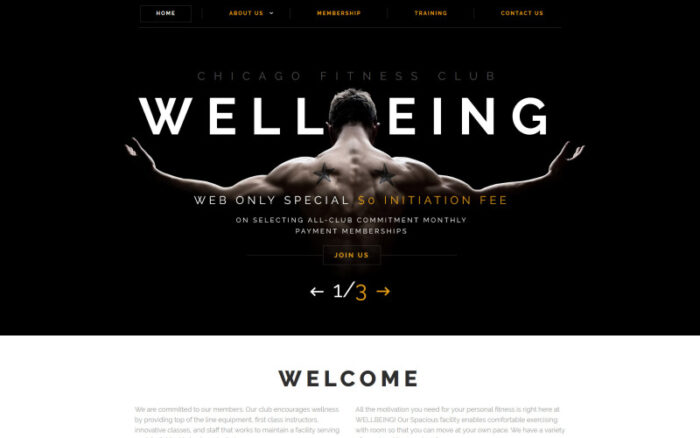 Wellbeing Website Template