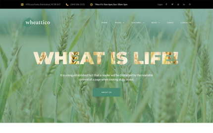 Wheattico - Crop Farm Responsive WordPress Theme