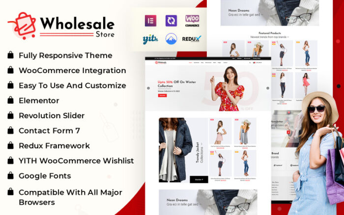 Wholesale Store Woocommerce Elementor Theme WooCommerce Theme