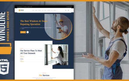 Windline Handy Repair Man One Landing Page Template